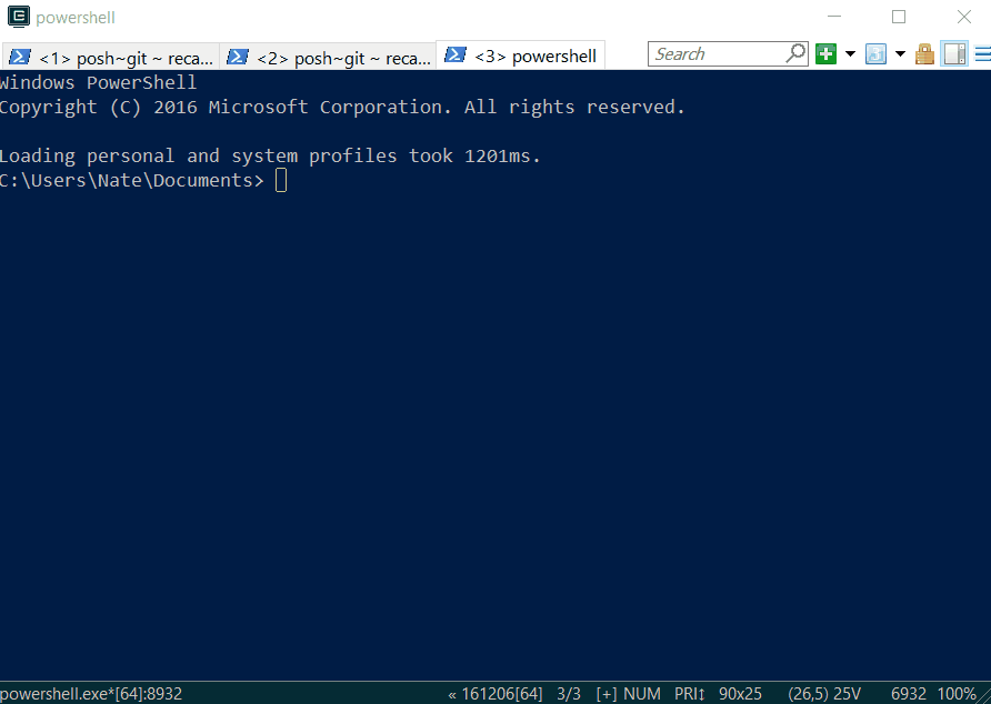 ConEmu  Configuring Cmd Prompt